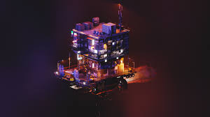 Cyberpunk Flying Apartment 3d Model In 2020 Cyberpunk 3d Model Model