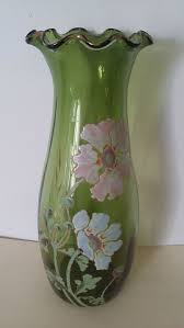 Tres Beau Vase En Verre Emaille Legras Antique French Enamelled Vase Vazen