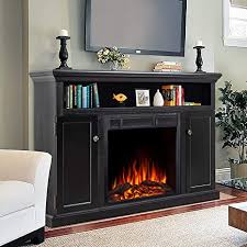When making a selection below to narrow your results down, each selection made will reload the page to display the desired results. Amazon Com Jamfly Electric Fireplace Tv Stand Wood Mantel For Tv Up To 55 Media Entertainment Center Fireplace Console Cabinet W Storage Bin Remote Control 750w 1500w Black Home Kitchen