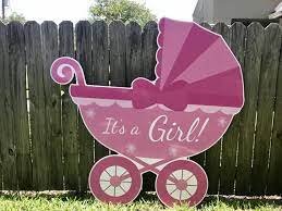 Its A Girl Yard Sign Baby Stroller Birth Announcement Gender Reveal Baby Shower Yard Decoration Baby Girl Baby Girl Diy Baby Signs Baby Strollers