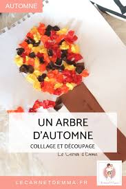 Un Arbre Aux Couleurs De L Automne Le Carnet D Emma Activite Manuelle Automne Activite Manuelle Petite Section Arbre Automne