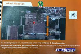 Lowongan magang bank muamalat, kisi kisi pt mulia industrindo, lowongan kerja bank muamalat banjarbaru, yayasan pt skl cif, info lowongan kerja holland bakery daerah jambi, loker email pabrik subang, loker gaji perawat rs muhamadiyah bandung. November 2021 Pt Gudang Garam Tbk Bangun Pabrik Sigaret Kretek Tangan Skt Di Magetan Dinas Komunikasi Dan Informatika Kab Magetan