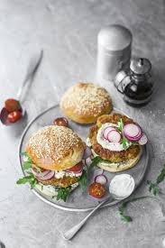 Hamburger Vege Aux Radis Voedsel Ideeen Radijsjes Vegetarische Hoofdgerechten