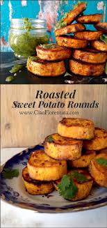 Baked Sweet Potato Rounds Recipe Ciaoflorentina Recipe Sweet Potato Rounds Recipe Recipes Veggie Dishes