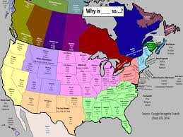 Top 3 Autocomplete Searches For Why Is So In Each State Province Region And Territory In The Us Canada Mexico Map America Map North America