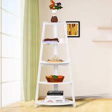 Here we are presenting woodworking plan for the making of a folding step ladder, which can be made quite easily. Wooden White Modern 5 Tier Corner Ladder Shelf Bookshelf Storage Organizer Display Rack Stand New Bathroom Shelves Aliexpress