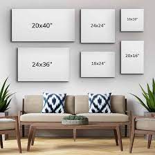 Wall Art Size Guide Choose The Best Canvas Size 365canvas Blog Living Room Orange Wall Printables Wall Decor Living Room