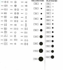 swarovski crystal size and shape chart homemade jewelry