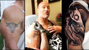 Dwayne 'the rock' johnson is known for a lot of things, but one thing that has stuck in people's minds over the years is his iconic brahma bull tattoo. The Rock Has Replaced His Famous Brahma Bull Tattoo With An Elaborate New Tattoo Youtube