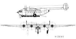 Both arado and henschel received specifications for an. Ar 232 Transport Aircraft