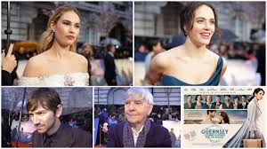 In one of my past book clubs, we literally only read books that included discussion questions at the end of the book because we wanted to be certain we'd have a. World Premiere Interviews The Guernsey Literary And Potato Peel Pie Society Lily James Jessica Brown Findlay More Heyuguys