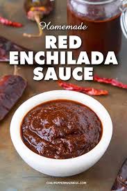 Homemade Red Enchilada Sauce This Authentic Red Enchilada Sauce Recipe Is Made With A Mixtur Recipes With Enchilada Sauce Red Enchilada Sauce Enchilada Sauce