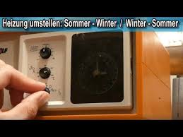 Heizung Auf Winterbetrieb Umstellen Und Wieder Auf Sommerbetrieb Einstellen Anleitung Wolf Youtube
