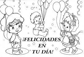 Dibujo para colorear de un osito representativo del día del niño. Imagenes Infantiles Del Dia Del Nino Para Colorear E Imprimir Informacion Imagenes
