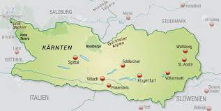 Kärnten auf der österreich karte. Karte Von Karnten Als Ubersichtskarte In Pastellgrun Lizenzfrei Nutzbare Vektorgrafiken Clip Arts Illustrationen Image 25019090