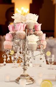 A Vintage Pink Diy Wedding Glamour Grace Loverly Cupcake Centerpieces Unique Wedding Centerpieces Wedding Centerpieces