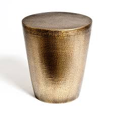 7 90163 Brass Side Table Drum Side Table Side Table