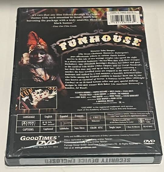 The Funhouse New Horror Dvd 1981 Director Texas Chainsaw Massacre  Poltergeist | eBay