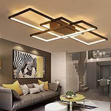 Overhead light fixtures for living room. Led Living Room Dining Room Flush Mount Ceiling Light Fixtures Ceiling Hanging Lighting Dimmable Remote Acrylic Chandeliers Modern Designer 3 Rectangle Hotel Lobby Kitchen Bedroom Decor Ceiling Lamp Buy Online In Dominica