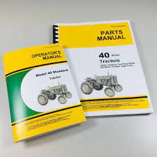 No matter how you need to service your john deere tractor, or what part you need to replace, greenpartstore has it all. Operators Parts Manuals For John Deere 40 Standard Tractor Owners Catalog Ebay