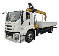 ISUZU FTR Heavy Duty 5 Ton Crane Truck with High Operating Boom Crane  Optional Loading Remote Control for Logistics Transport