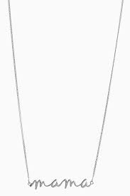 Womens Next Sterling Silver Mama Necklace Silver Mama Necklace Necklace Silver Necklaces