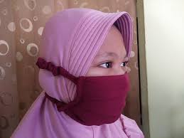 Masker Kain Model Hijab Tali Kerut Bahan Diamond Crepe 2 Lapis Pengganti Solida Sensi Onemed N95 3m Di Lapak Iscomputer Yogyakarta Bukalapak