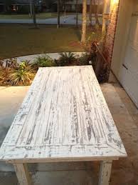 Beautifully done with open ended sides where you can see the cut wood detailing. Distressed Furniture Coffee Table Farmhouse Diy Pallet Furniture Diy Farmhouse Table