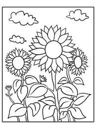 Coloring is a great stress reliever and these flower coloring sheets turn into a beautiful piece of art when color is added. Printable Summer Coloring Pages Sunflower Coloring Pages Kindergarten Coloring Pages Flower Coloring Pages