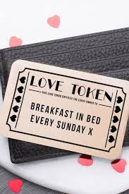 Personalised Love Token Gift Voucher Keepsake Card By Ellie Ellie Personalized Valentine Gifts Birthday Gifts For Sister Valentine Gifts