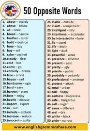 50 Opposite Words English Opposite Antonym Words Antonym Opposite Words Contradict Each Other And Meet Opposite In 2020 Opposite Words English Vocabulary Words Words