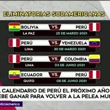 Copa america 2021 diễn ra từ 14/6 đến 11/7 năm 2021, quy tụ 10 đội danh sách bảng đấu copa america 2021. Seleccion Peruana Calendario 2021 Con Eliminatorias Y Copa America Nnav Amtv Video Videos Depor
