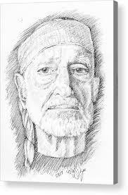 Willie Acrylic Print by John Wilson