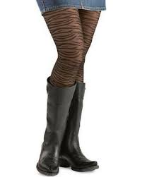 Bootights Zebra Pattern Black Hose Tights Size D Nip Ebay