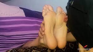 Licking and tickling beautiful feet - Feet9
