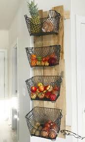 Porte Fruits Et Legumes Montes Au Mur De Bricolage Decor Cuisine Porte Fruits Et Legumes Montes Au Mur In 2020 Diy Wall Interior Design Diy Diy Furniture Building