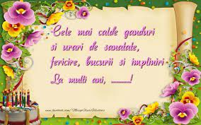 Maybe you would like to learn more about one of these? Felicitari Personalizate De La Multi Ani Cele Mai Calde Ganduri Si Urari De Sanatate Fericire Bucurii Si Impliniri Mesajeurarifelicitari Com