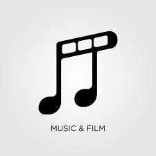 شعار الموسيقى فيلم فيلم ملاحظة فيديو الكاميرا رسالة m سلبي فونت الأبجدية ميلودي ناقلات الصوت باس الأعمال زر دائرة ش music logo music logo inspiration film logo