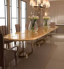 5m Large Designer Gold Oval Dining Table Oval Table Dining Dining Table Design Dining Room Design Modern