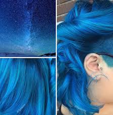 Crystal hair comb with blue aura quartz points handmade by myshinybox. This Galaxy Hair Trend Is Out Of This World Bored Panda