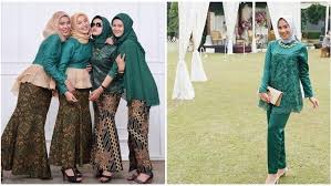 Harga setelan kebaya tunik tsabita warna hijau botol mix plisket. Kumpulan Model Kebaya Warna Hijau Buat Hijabers Unik Santun Dan Nggak Terlalu Terang