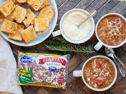 If you're busy running around the house doing other things, this is the perfect recipe to make tonight. Slow Cooker Italian Chicken Bean Soup Hurst Beans