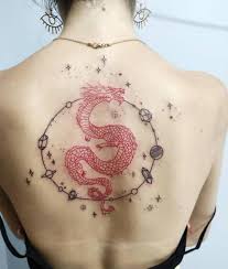 This cute back tattoos for females has an asian style with different patterns. Top 57 Best Dragon Tattoos For Women 2021 Inspiration Guide