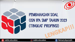 We did not find results for: Pembahasan Lengkap Soal Osn Ipa Smp Tahun 2019 Tingkat Propinsi Bagian Fisika Youtube