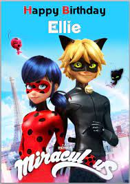 3 29 Gbp Miraculous Ladybug Cat Noir Birthday Card A5 Personalised With Own Words Ebay H Miraculous Ladybug Ladybug And Chat Noir Miraculous Ladybug Anime