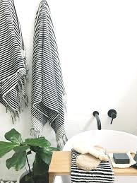 Black And White Hand Towels Bathroom Pin By Taevia Ashley On Apt Style 2 White Bathroom Black And White Towels White Bath Towels