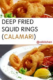 Deep Fried Squid Rings Calamari Why Buy Expensive Calamari At A Restaurant When You Can Do It Better And Calamari Recipes Deep Fried Calamari Squid Recipes