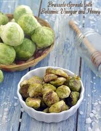 Place them in boiling salted water for about 30 seconds and then transfer them to an ice bath to slow down the cooking process. Calories Of Brussels Sprouts With Balsamic Vinegar And Honey Tarladalal Com
