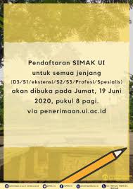 Dimana lokasi ujian simak ui? Simak Ui 2020 Ini Jadwal Dan Cara Pembayaran Pendaftaran