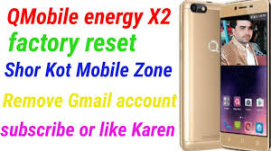 QMobile energy X2 factory reset - YouTube